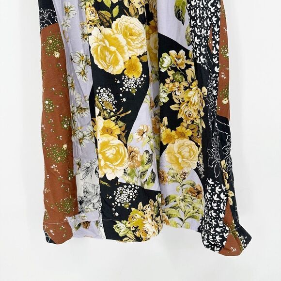 NEW Maeve Anthropologie Patchwork Floral Maxi Dress Colorful Boho Women's S - Picture 4 of 10